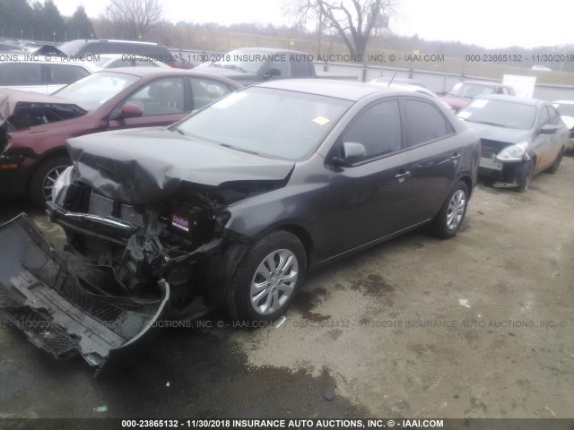 KNAFU4A2XC5547447 - 2012 KIA FORTE EX GRAY photo 2