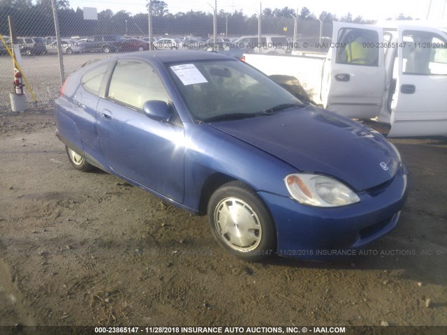 JHMZE14742T000458 - 2002 HONDA INSIGHT BLUE photo 1