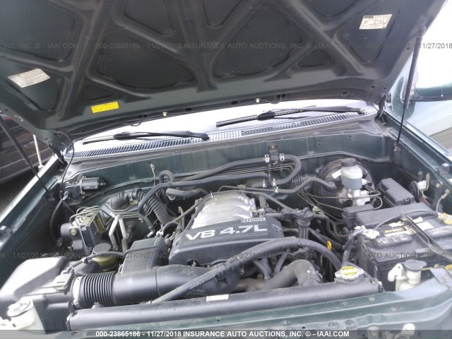 5TDZT38A43S187063 - 2003 TOYOTA SEQUOIA LIMITED GREEN photo 10