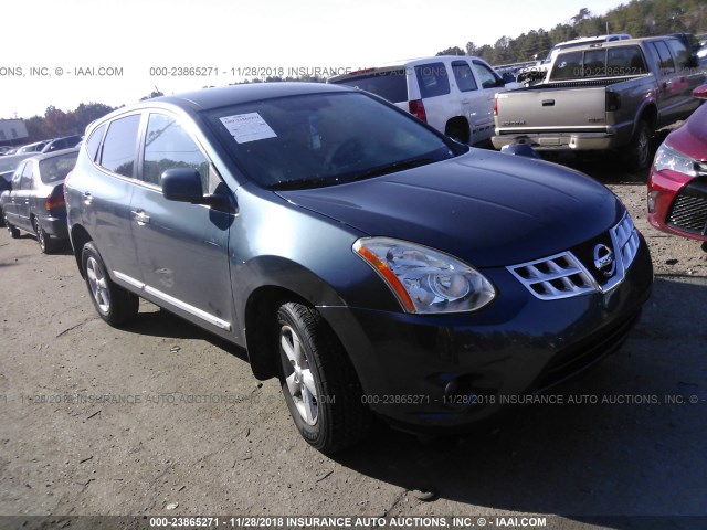 JN8AS5MT0DW552525 - 2013 NISSAN ROGUE S/SV BLUE photo 1