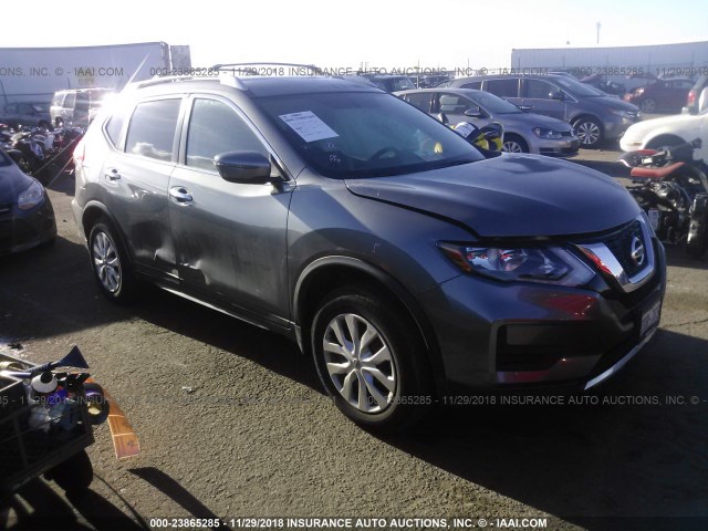 KNMAT2MV8HP536713 - 2017 NISSAN ROGUE S/SV GRAY photo 1