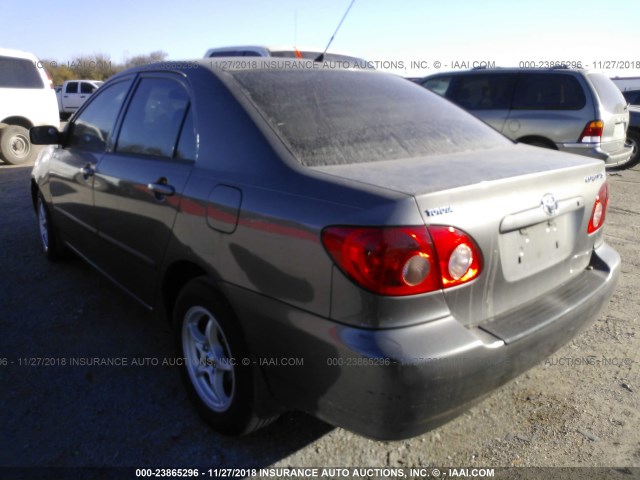 1NXBR32E85Z345653 - 2005 TOYOTA COROLLA CE/LE/S GRAY photo 3