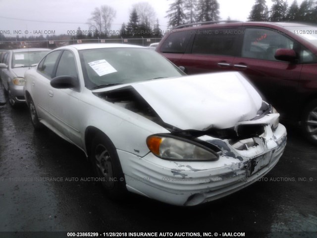 1G2NE52E25M208205 - 2005 PONTIAC GRAND AM SE WHITE photo 1