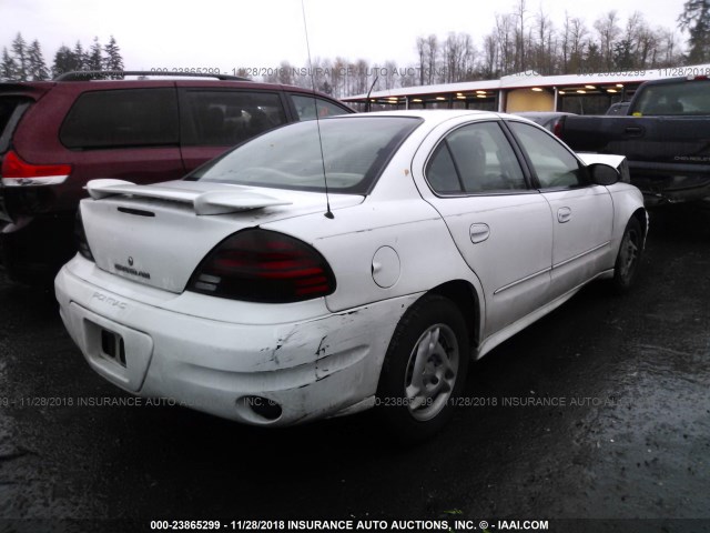 1G2NE52E25M208205 - 2005 PONTIAC GRAND AM SE WHITE photo 4