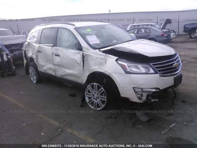 1GNKRGKD1EJ349121 - 2014 CHEVROLET TRAVERSE LT WHITE photo 1