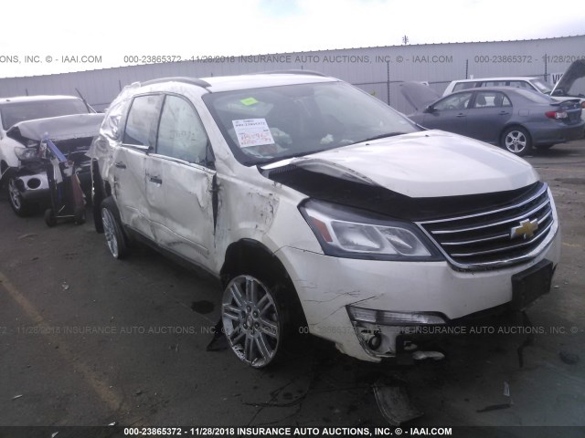 1GNKRGKD1EJ349121 - 2014 CHEVROLET TRAVERSE LT WHITE photo 6