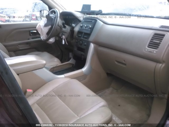 5FNYF18278B054986 - 2008 HONDA PILOT VP MAROON photo 5