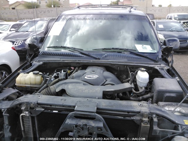 1GKEK63U26J162768 - 2006 GMC YUKON DENALI BLACK photo 10