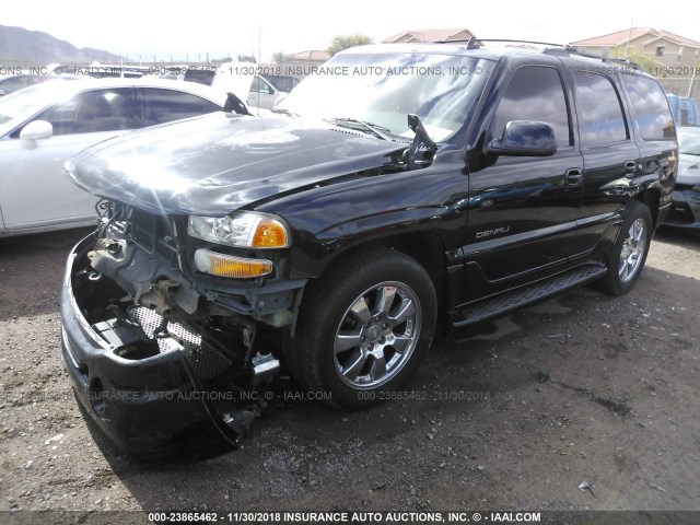 1GKEK63U26J162768 - 2006 GMC YUKON DENALI BLACK photo 2