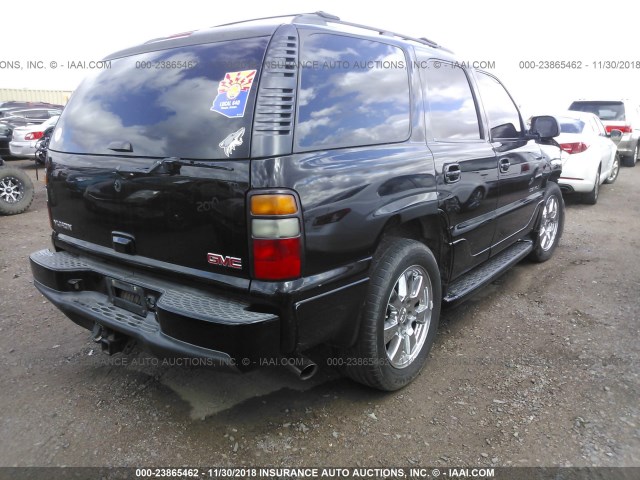 1GKEK63U26J162768 - 2006 GMC YUKON DENALI BLACK photo 4