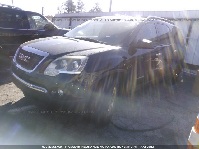 1GKER13748J164789 - 2008 GMC ACADIA SLE BLACK photo 2