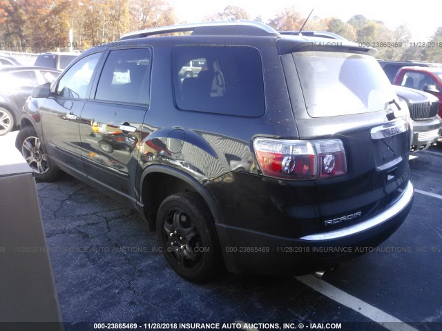 1GKER13748J164789 - 2008 GMC ACADIA SLE BLACK photo 3