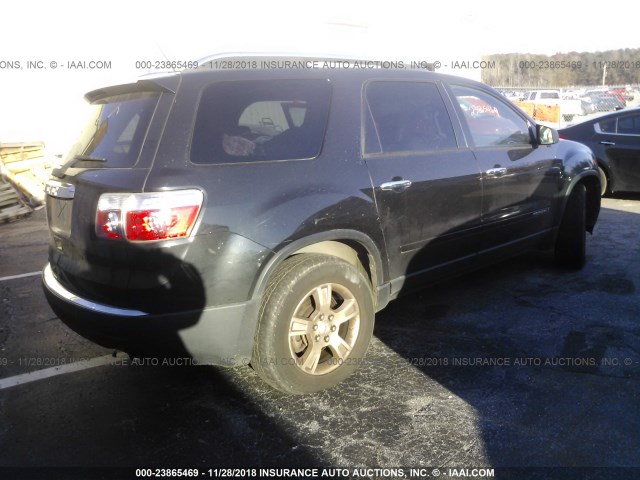 1GKER13748J164789 - 2008 GMC ACADIA SLE BLACK photo 4