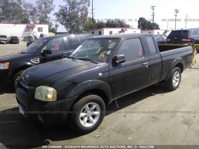 1N6DD26S81C377652 - 2001 NISSAN FRONTIER KING CAB XE BLACK photo 2