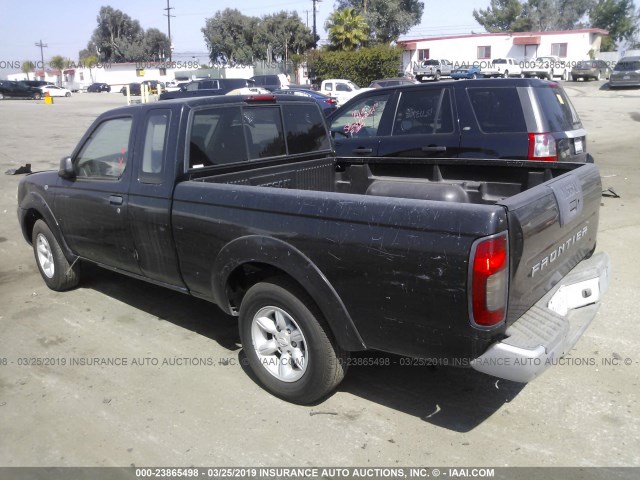 1N6DD26S81C377652 - 2001 NISSAN FRONTIER KING CAB XE BLACK photo 3