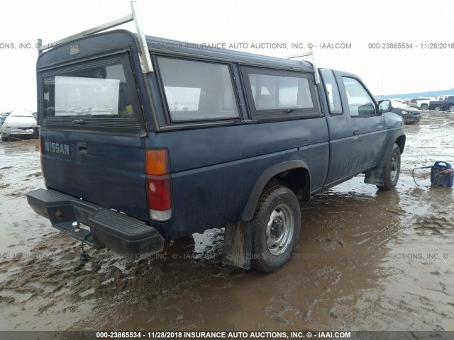 1N6ND16YXKC370836 - 1989 NISSAN D21 KING CAB BLUE photo 4