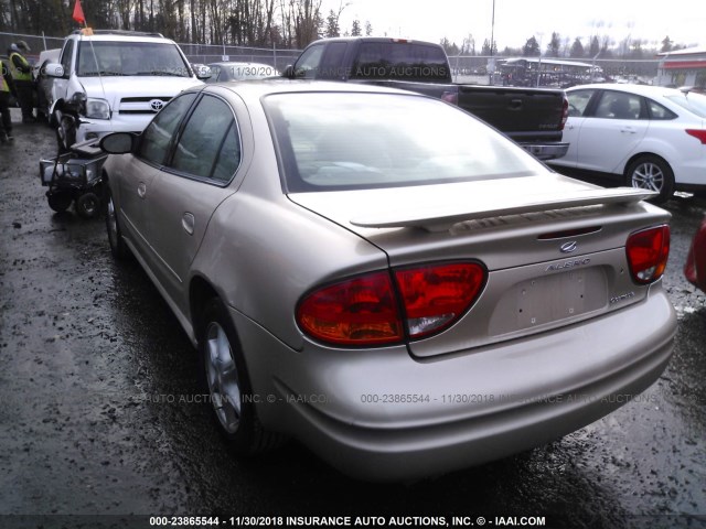 1G3NL52E03C246035 - 2003 OLDSMOBILE ALERO GL BEIGE photo 3