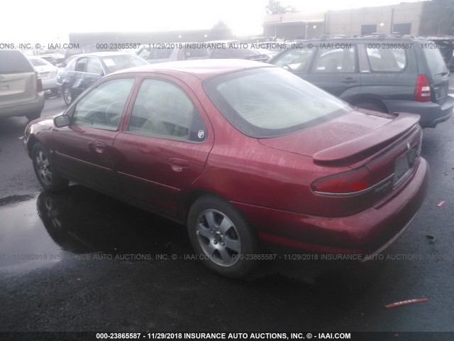 1MEFM66L7YK601746 - 2000 MERCURY MYSTIQUE LS RED photo 3