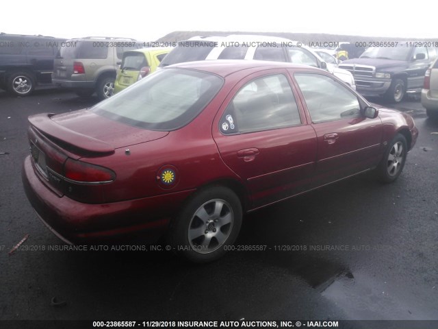 1MEFM66L7YK601746 - 2000 MERCURY MYSTIQUE LS RED photo 4