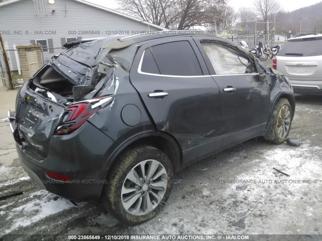 KL4CJESB6JB615836 - 2018 BUICK ENCORE PREFERRED GRAY photo 4