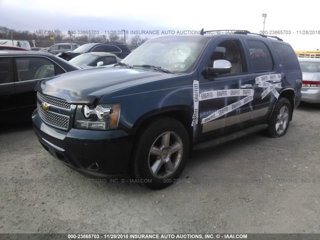 1GNFK13047R299334 - 2007 CHEVROLET TAHOE K1500 BLUE photo 2