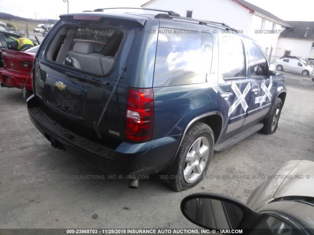 1GNFK13047R299334 - 2007 CHEVROLET TAHOE K1500 BLUE photo 4