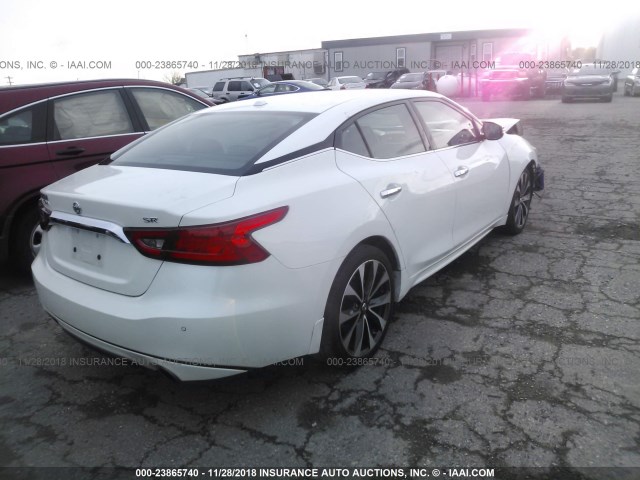 1N4AA6AP0HC424360 - 2017 NISSAN MAXIMA 3.5S/SV/SL/SR/PLAT WHITE photo 4