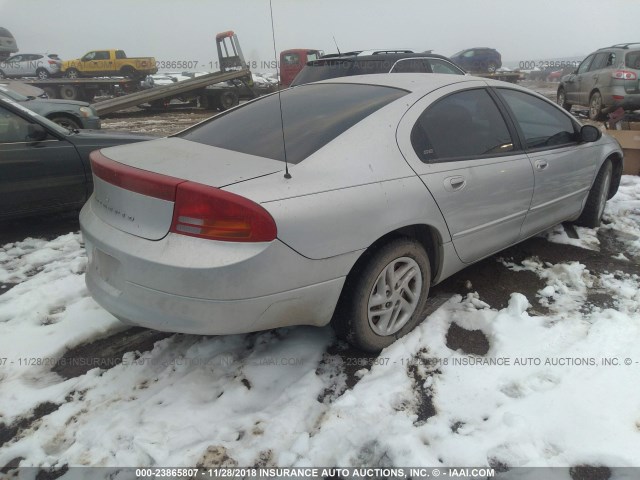 2B3HD46RX1H686129 - 2001 DODGE INTREPID SE SILVER photo 4