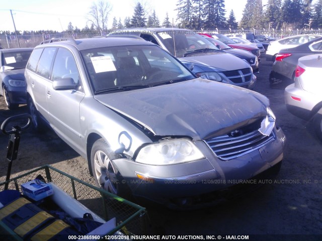 WVWYH63B43E014714 - 2003 VOLKSWAGEN PASSAT GLX 4MOTION GRAY photo 1