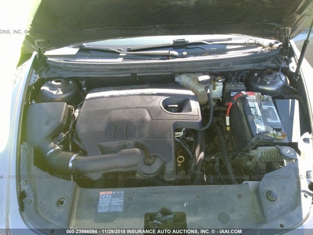 1G1ZC5E02AF253185 - 2010 CHEVROLET MALIBU 1LT GRAY photo 10