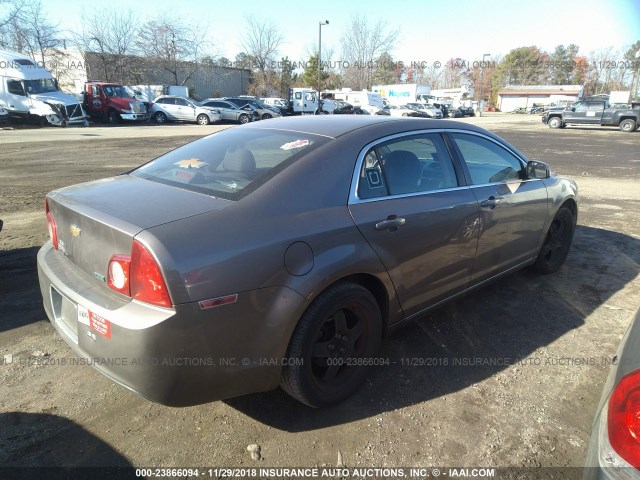 1G1ZC5E02AF253185 - 2010 CHEVROLET MALIBU 1LT GRAY photo 4