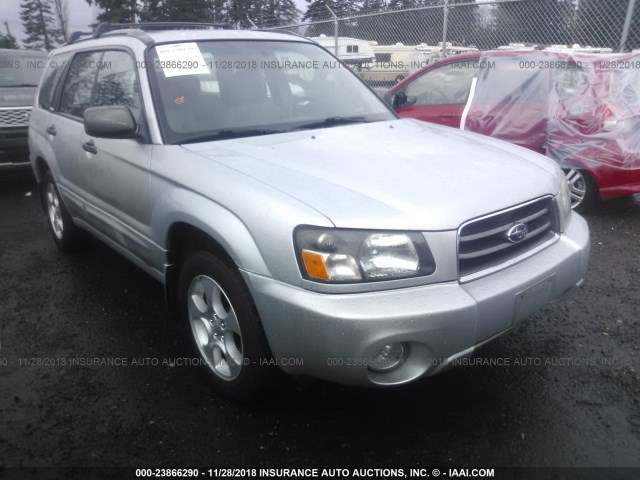 JF1SG65614H724667 - 2004 SUBARU FORESTER 2.5XS SILVER photo 1