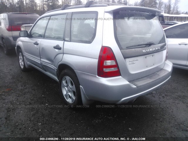 JF1SG65614H724667 - 2004 SUBARU FORESTER 2.5XS SILVER photo 3