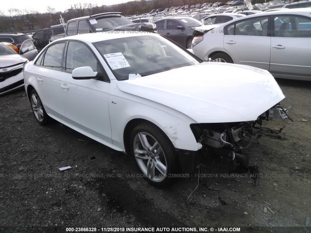 WAUBFAFL5GA013262 - 2016 AUDI A4 PREMIUM/S-LINE WHITE photo 1