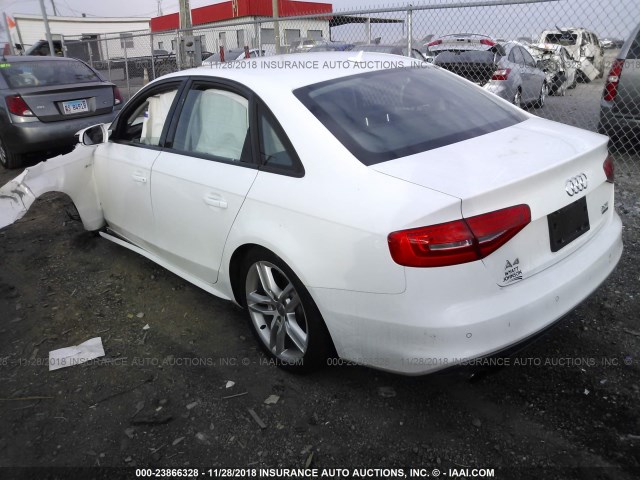 WAUBFAFL5GA013262 - 2016 AUDI A4 PREMIUM/S-LINE WHITE photo 3