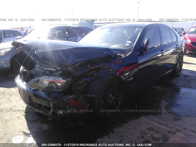 WBAHL83598DT12576 - 2008 BMW 750 I BLACK photo 2