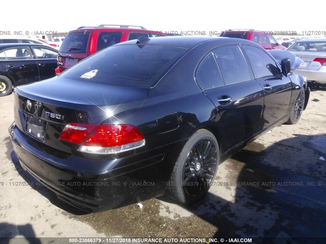 WBAHL83598DT12576 - 2008 BMW 750 I BLACK photo 4