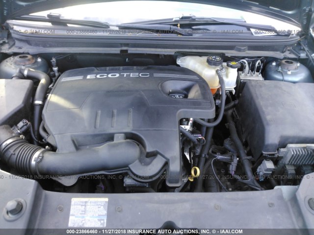 1G1ZH57B99F247248 - 2009 CHEVROLET MALIBU 1LT GREEN photo 10