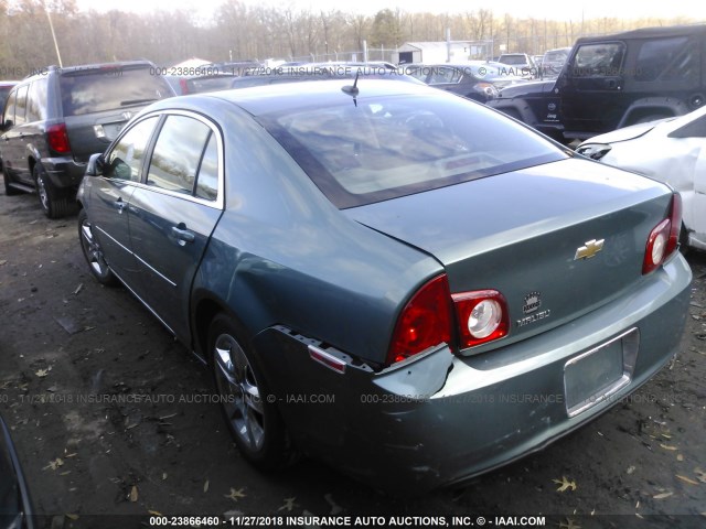 1G1ZH57B99F247248 - 2009 CHEVROLET MALIBU 1LT GREEN photo 3