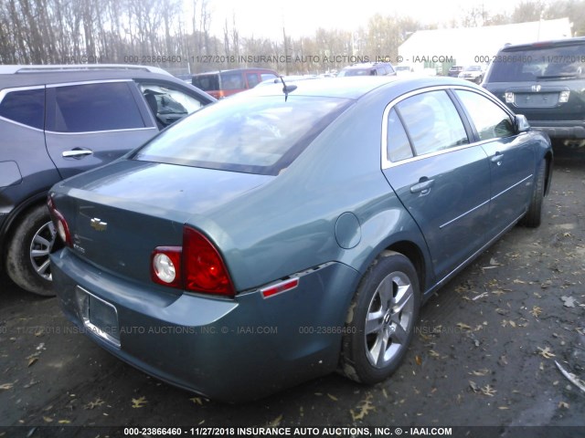 1G1ZH57B99F247248 - 2009 CHEVROLET MALIBU 1LT GREEN photo 4