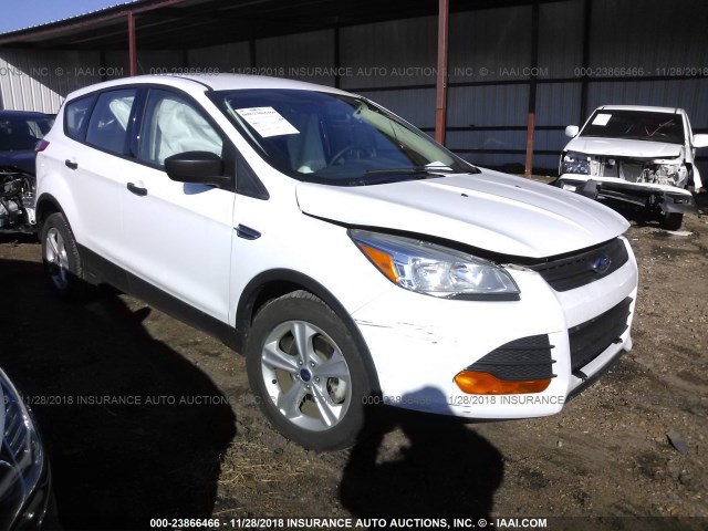 1FMCU0F78EUE47080 - 2014 FORD ESCAPE S WHITE photo 1