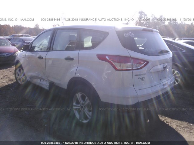 1FMCU0F78EUE47080 - 2014 FORD ESCAPE S WHITE photo 3