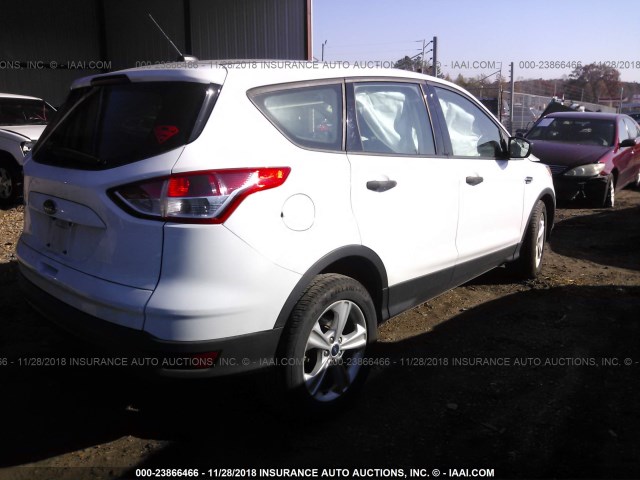 1FMCU0F78EUE47080 - 2014 FORD ESCAPE S WHITE photo 4