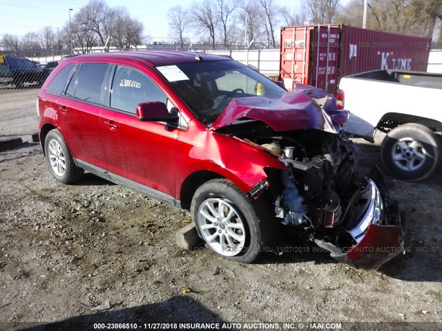 2FMDK38C39BA60809 - 2009 FORD EDGE SEL RED photo 1