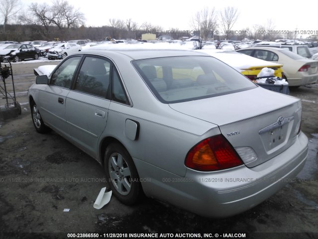 4T1BF28B71U173416 - 2001 TOYOTA AVALON XL/XLS SILVER photo 3