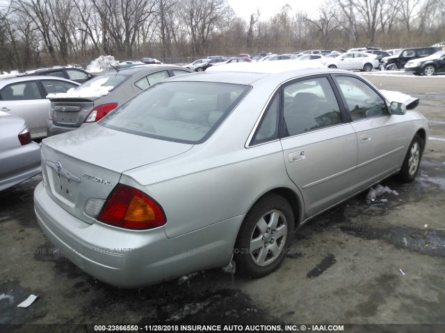 4T1BF28B71U173416 - 2001 TOYOTA AVALON XL/XLS SILVER photo 4