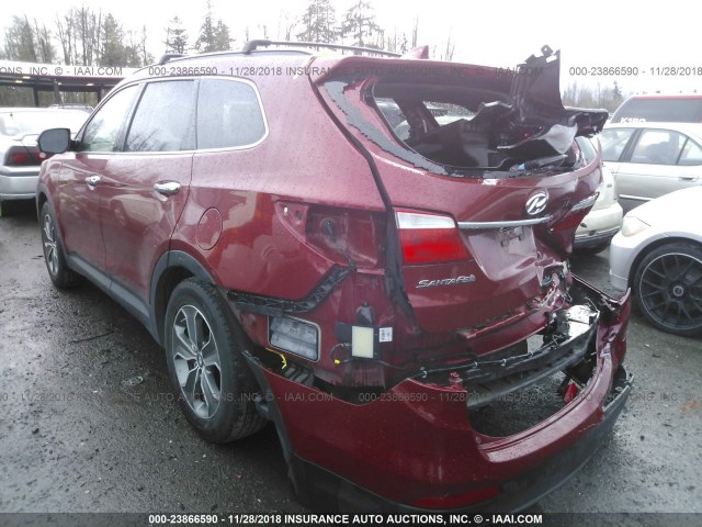 KM8SN4HF9EU056668 - 2014 HYUNDAI SANTA FE GLS RED photo 3