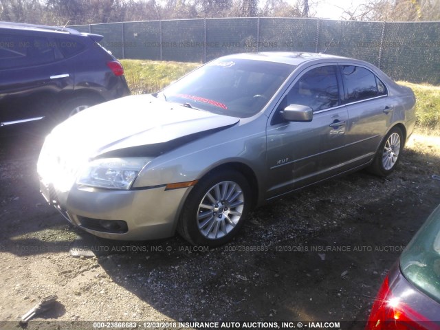 3MEHM08Z28R622961 - 2008 MERCURY MILAN PREMIER GRAY photo 2