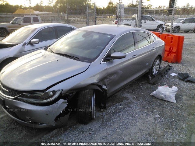 1C3CCCAB9FN636924 - 2015 CHRYSLER 200 LIMITED SILVER photo 2
