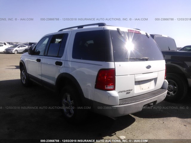 1FMZU63K03ZA59668 - 2003 FORD EXPLORER XLT/XLT SPORT/NBX WHITE photo 3